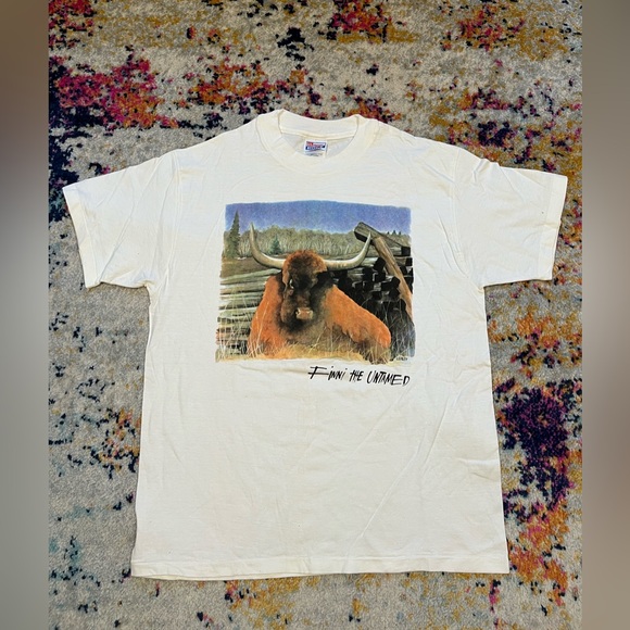 Other - Vintage Cow Shirt Large